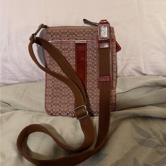 Coach Signature Pink Crossbody Bag - Picture 2 of 2